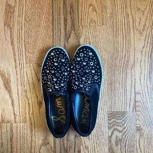 Sam Edelman Slip On Low Tops w/ Silver Details